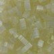 Miyuki half tila 5x2.4mm Perlen - Silk pale light yellow HTL-2591